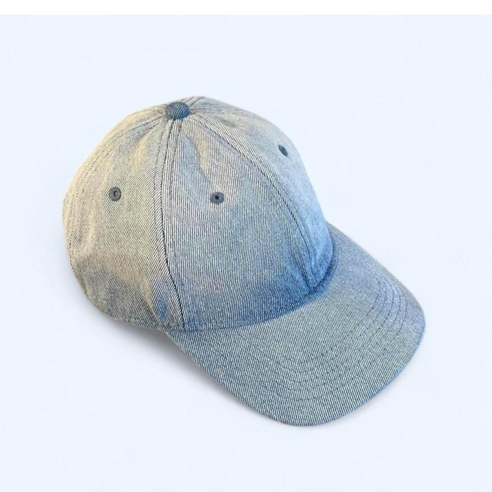 Denim Baseball Cap Light Wash Adjustable Cotton Hat Universal Thread
